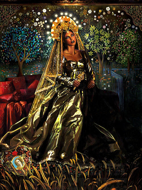 The Empress - Tarot Card Series, Pracheta Banerjee Illustrator, Card Art, Illustration, Digital Painting, Digital Art